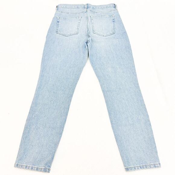 Everlane Light Wash Denim Jeans Mom Fit Zip Fly Size 28 Ankle - Picture 3 of 9